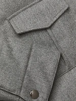 Impeccable Wool Shirt Jacket