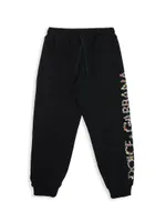 Little Girl's & Floral Logo Sweatpants