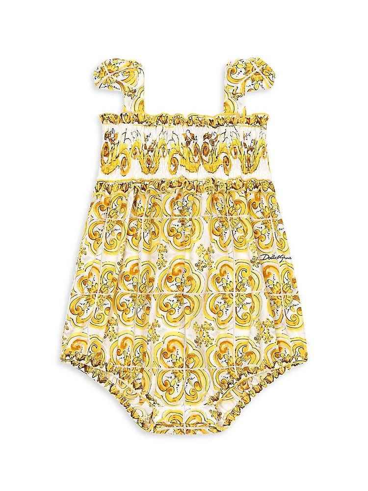 Baby Girl's Tris Maioliche Bubble Romper