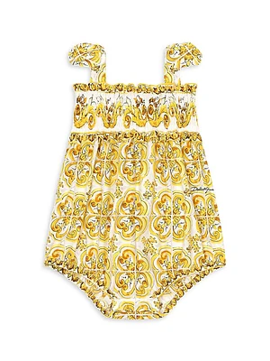 Baby Girl's Tris Maioliche Bubble Romper