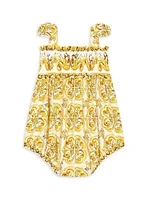 Baby Girl's Tris Maioliche Bubble Romper