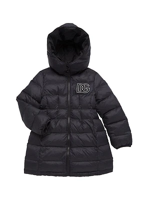 Girl's Logo Puffer Coat