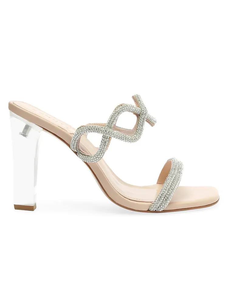 Arabella Glam Block-Heel Sandals