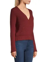 Cashmere Featherweight Wrap Top
