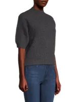 Cashmere Ribbed Mockneck Sweater