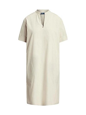 Cotton Twill Shift Dress