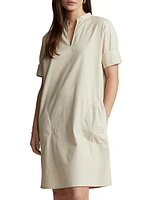 Cotton Twill Shift Dress