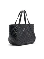 Mini Greca Quilted Leather Tote Bag