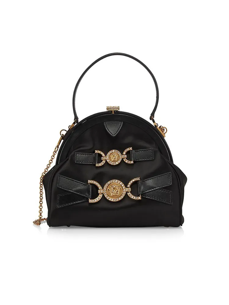 Medium Medusa Satin Top-Handle Bag