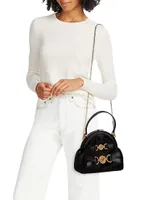 Medium Medusa Satin Top-Handle Bag