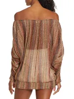 Grace Printed Off-The-Shoulder Top