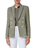 Tweed Double-Breasted Blazer