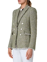 Tweed Double-Breasted Blazer