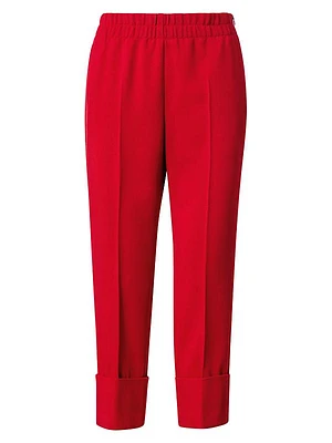 Virgin Wool Cropped Trousers