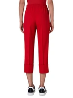 Virgin Wool Cropped Trousers