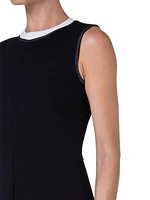 Jersey Crewneck Midi-Dress