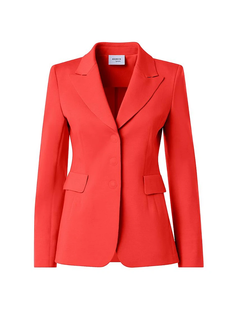 Jersey Single-Breasted Blazer