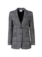 Glen Plaid Wool-Blend Jacket