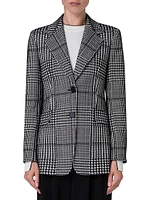 Glen Plaid Wool-Blend Jacket