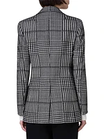 Glen Plaid Wool-Blend Jacket