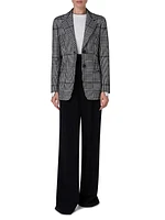 Glen Plaid Wool-Blend Jacket