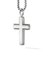 Pyramid Sterling Silver Cross Pendant