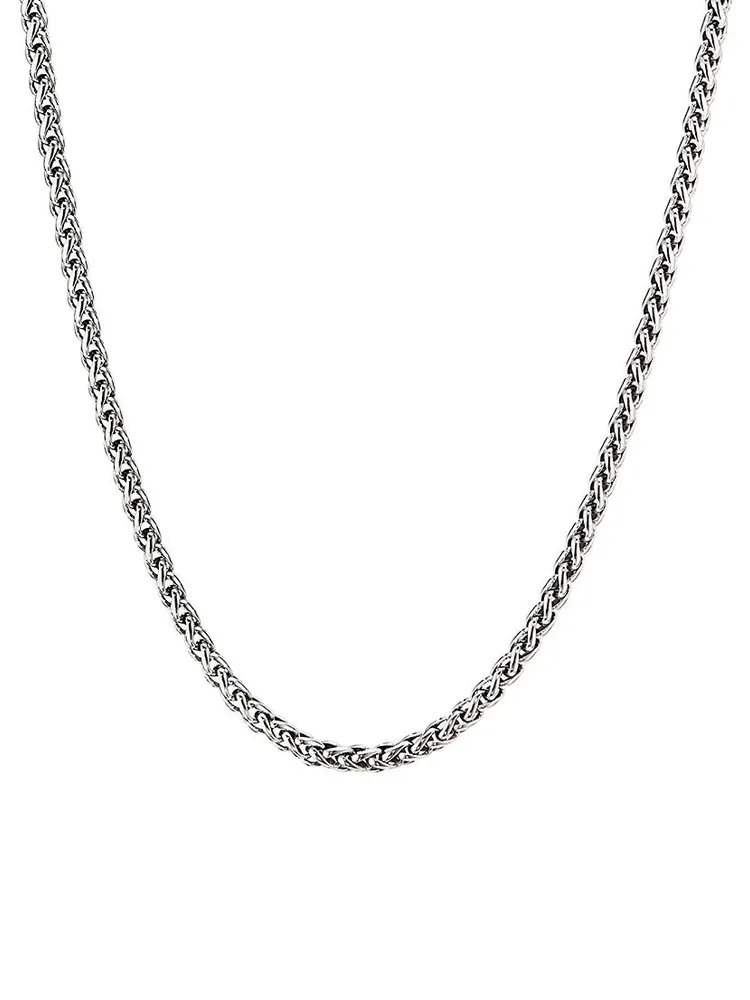 Sterling Silver Wheat Chain Necklace