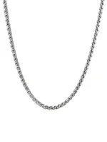 Sterling Silver Wheat Chain Necklace