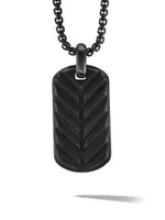 Streamline Pavé Dog Tag Necklace