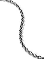 Torqued Sterling Silver Chain Bracelet
