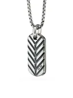 The Streamline Collection Sterling Silver Tag Pendant