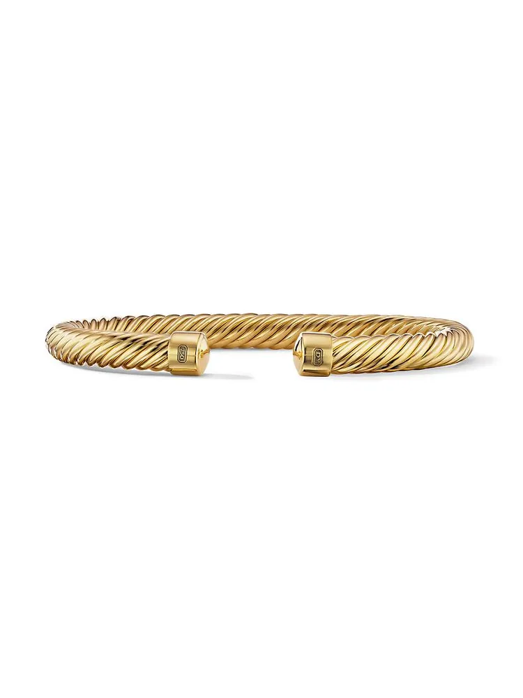 Cablespira 18K Gold Cuff Bracelet