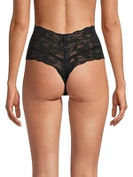 High-Waisted Lace Thong