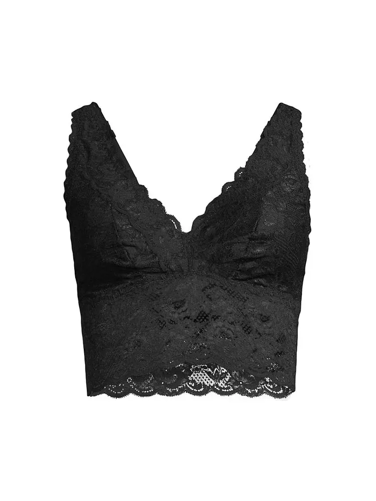 Never Say Cropped Lace Bralette