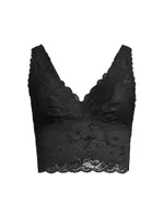 Never Say Cropped Lace Bralette