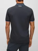 Cotton-Blend Polo Shirt with Contrast Logo