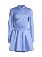 Smocked Waist Shirtdress