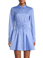 Smocked Waist Shirtdress