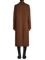 Wool-Blend Long Coat