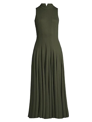 Sleeveless Ponte Midi-Dress