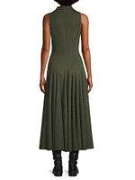 Sleeveless Ponte Midi-Dress