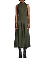 Sleeveless Ponte Midi-Dress