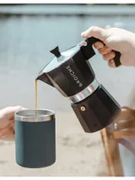 Milano Stovetop Espresso Maker, 9 Cup Moka Pot & Milk Frother Gift Set
