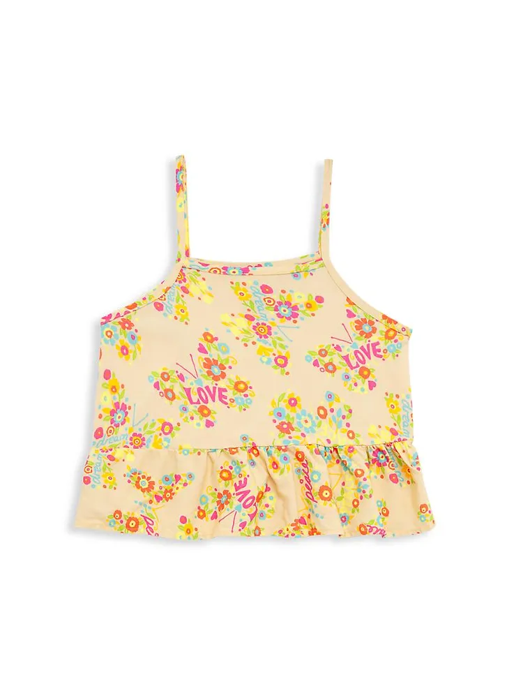 Girls' Floral Tank Top