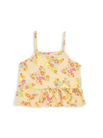 Girls' Floral Tank Top