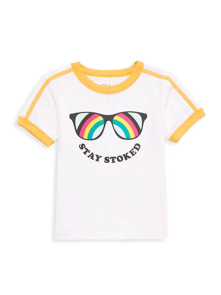 Little Boy's Stay Stoked Vintage Jersey T-Shirt