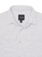 Boy's Jersey Knit Button-Up Shirt