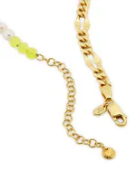 Positano 22K-Gold-Plated, Freshwater Pearl & Quartz Necklace