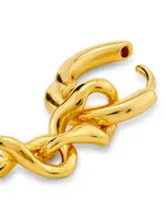 Selene 18K-Gold-Plated Chain Earring
