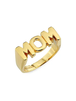 Heroes Mom 22K-Gold-Plated Ring